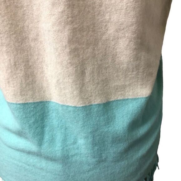 Lilly Pulitzer Womens Alessandra Cashmere Sweater XXS/XS Serene Blue Oatmeal - Picture 5 of 11